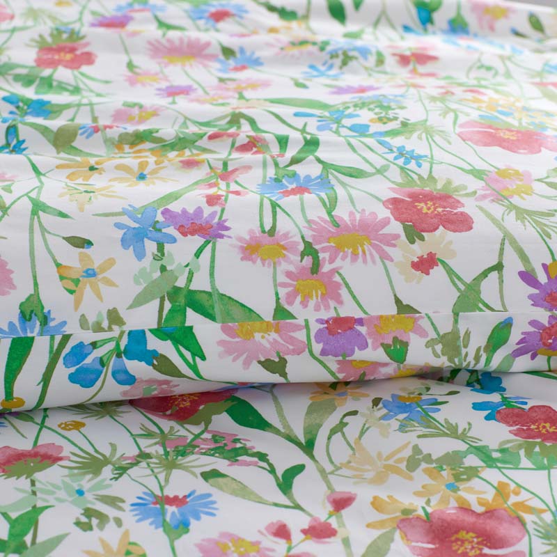 Garden Symphony Classic Cool Cotton Percale Pillowcase Set
