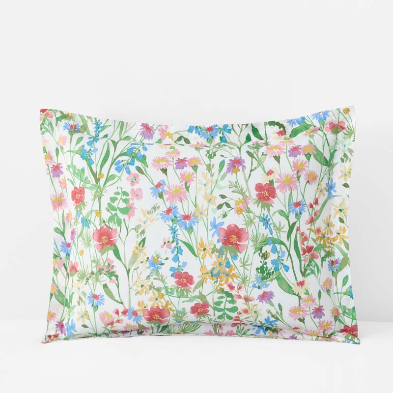 Garden Symphony Classic Cool Cotton Percale Sham
