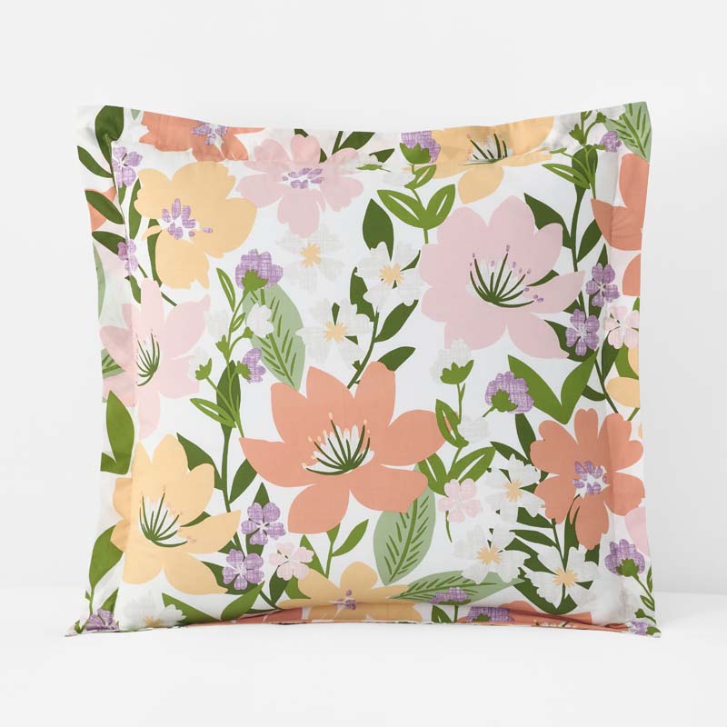 Whimsy Garden Classic Cool Cotton Percale Sham