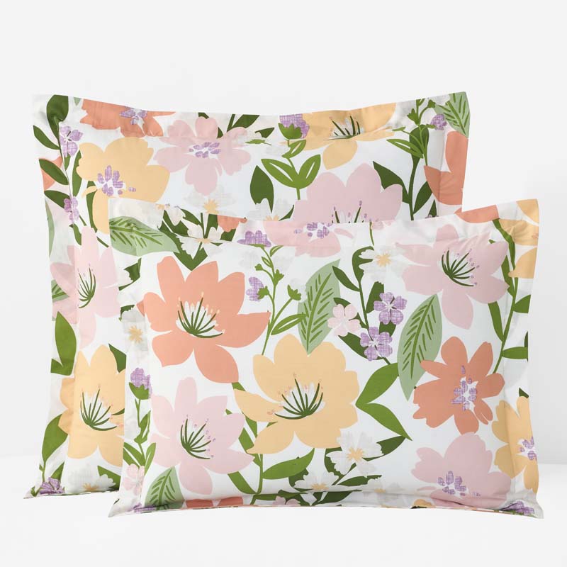Whimsy Garden Classic Cool Cotton Percale Sham