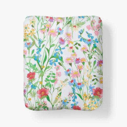Garden Symphony Classic Cool Cotton Percale Fitted Bed Sheet