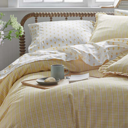 Mini-Prints Garment Washed Cotton Percale Bed Sheet Set