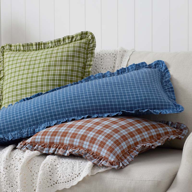 Classic Plaids Yarn-Dyed Cotton Decorative Square Pillow Cover