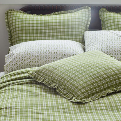 Classic Plaids Yarn-Dyed Cotton Decorative Square Pillow Cover