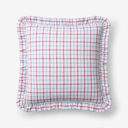 Classic Plaids Yarn-Dyed Cotton Decorative Square Pillow Cover