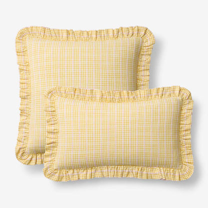 Classic Plaids Yarn-Dyed Cotton Decorative Lumbar Pillow Cover