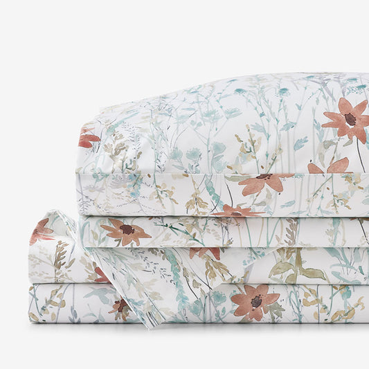 Forest Willow Premium Smooth Wrinkle-Free Sateen Bed Sheet Set