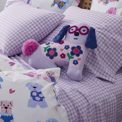 Gingham Classic Cool Organic Cotton Percale Comforter Set