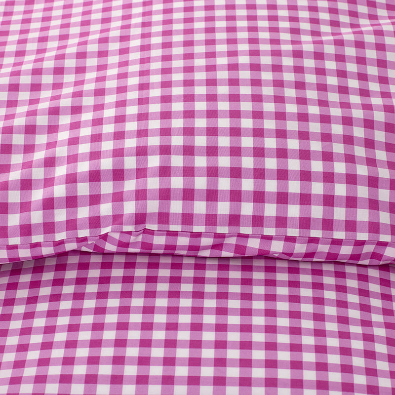 Gingham Classic Cool Organic Cotton Percale Bed Sheet Set