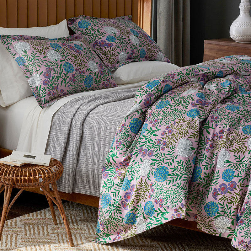 Zinnia Floral Classic Smooth Sateen Sham