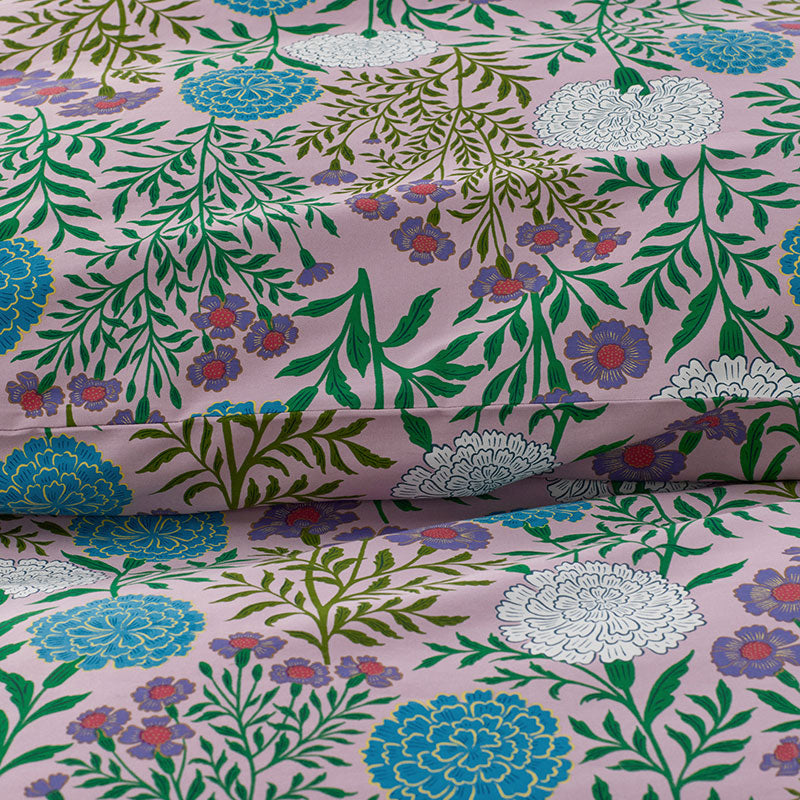 Zinnia Floral Classic Smooth Sateen Sham