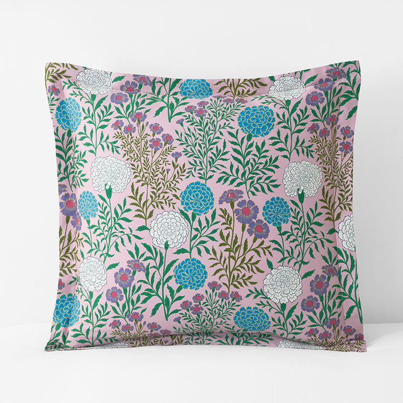 Zinnia Floral Classic Smooth Sateen Sham