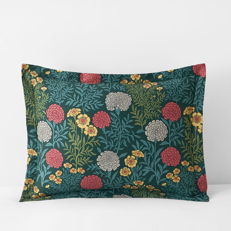 Zinnia Floral Classic Smooth Sateen Sham