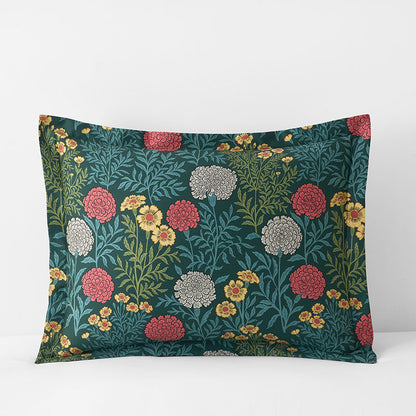 Zinnia Floral Classic Smooth Sateen Sham