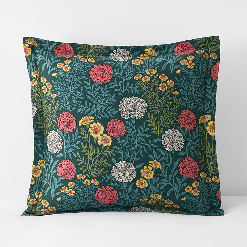 Zinnia Floral Classic Smooth Sateen Sham