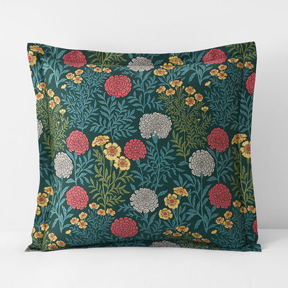 Zinnia Floral Classic Smooth Sateen Sham
