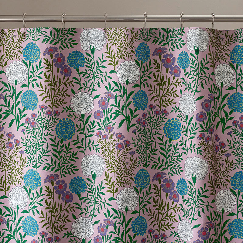 Zinnia Floral Classic Smooth Sateen Shower Curtain