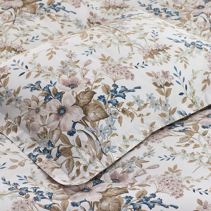 Blooming Floret Garment Washed Cotton Percale Reversible Sham