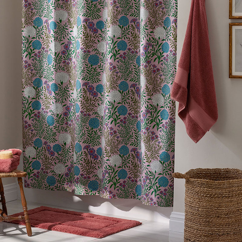 Zinnia Floral Classic Smooth Sateen Shower Curtain