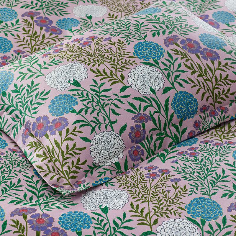 Zinnia Floral Classic Smooth Sateen Comforter