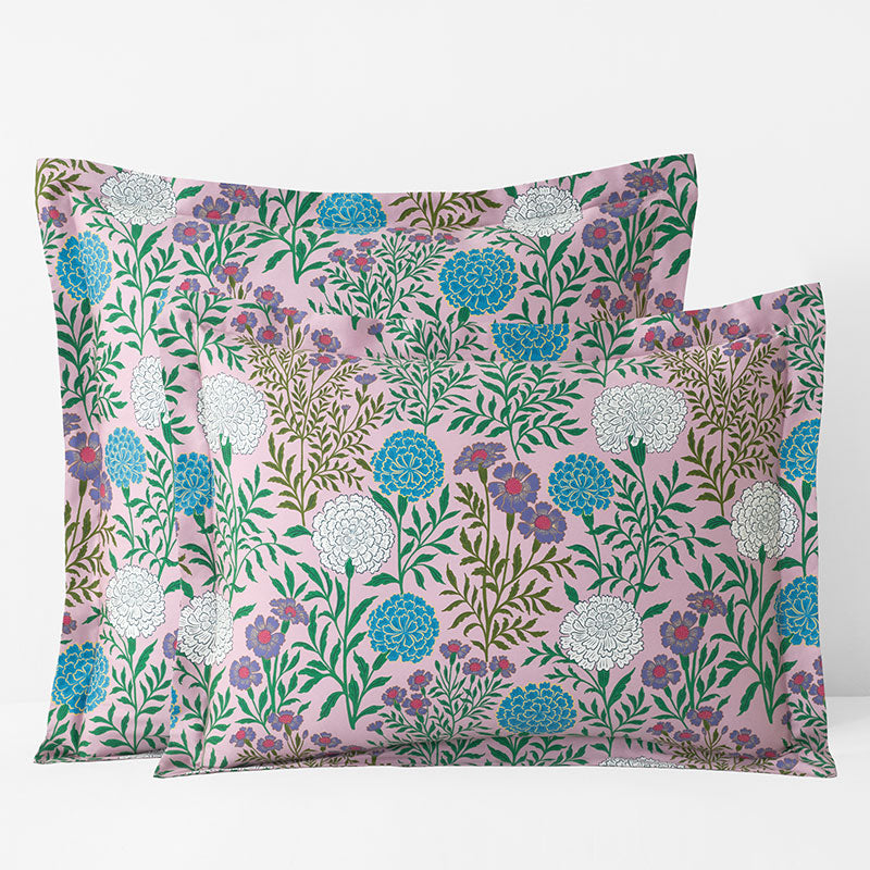 Zinnia Floral Classic Smooth Sateen Sham