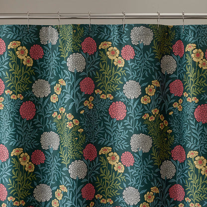 Zinnia Floral Classic Smooth Sateen Shower Curtain