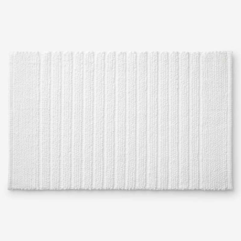 Textured Handwoven Cotton Bath Rug