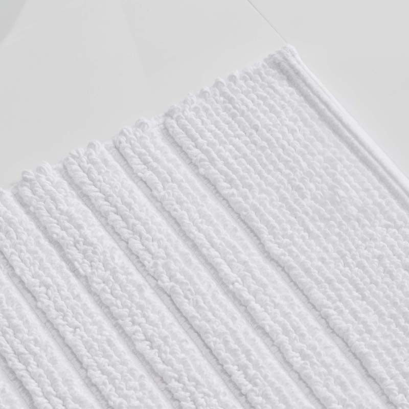 Textured Handwoven Cotton Bath Rug