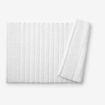 Textured Handwoven Cotton Bath Rug
