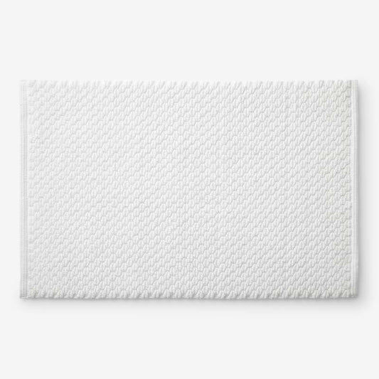 Textured Handwoven Cotton Bath Rug