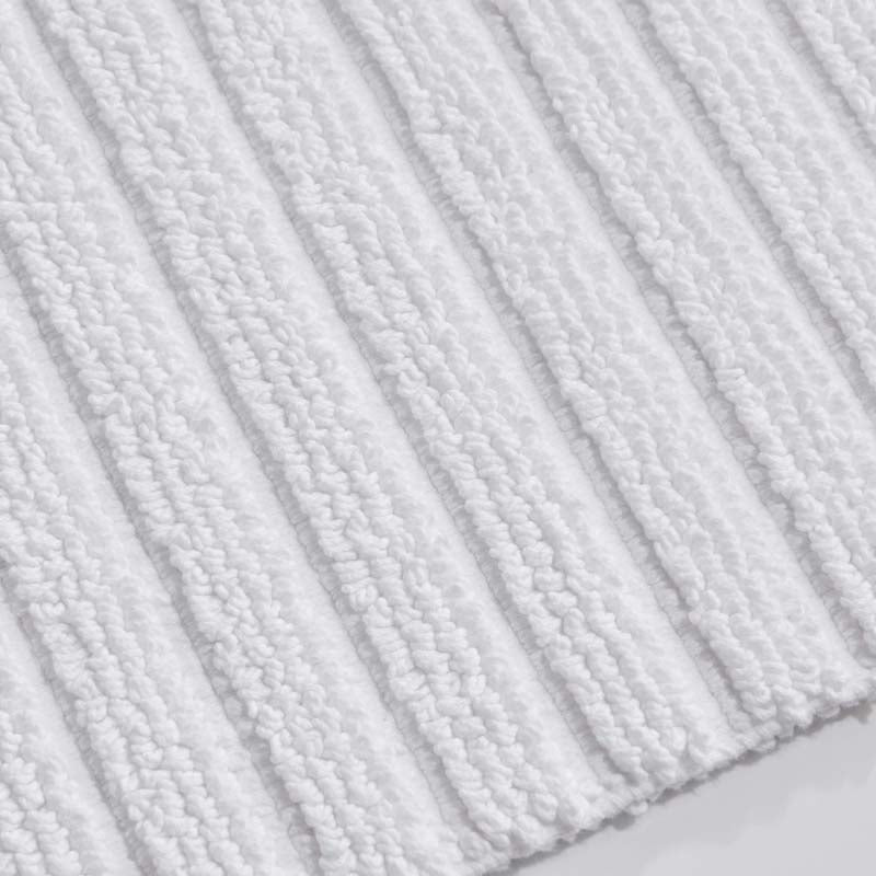 Textured Handwoven Cotton Bath Rug