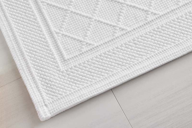 Flatwoven Textured Bath Mat