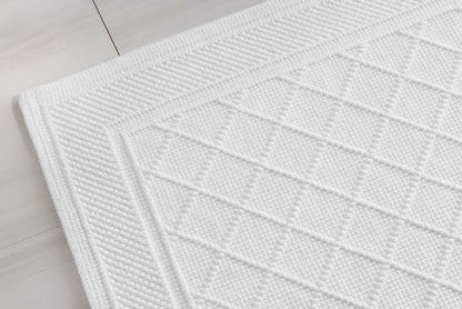 Flatwoven Textured Bath Mat