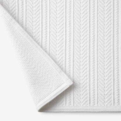 Flatwoven Textured Bath Mat
