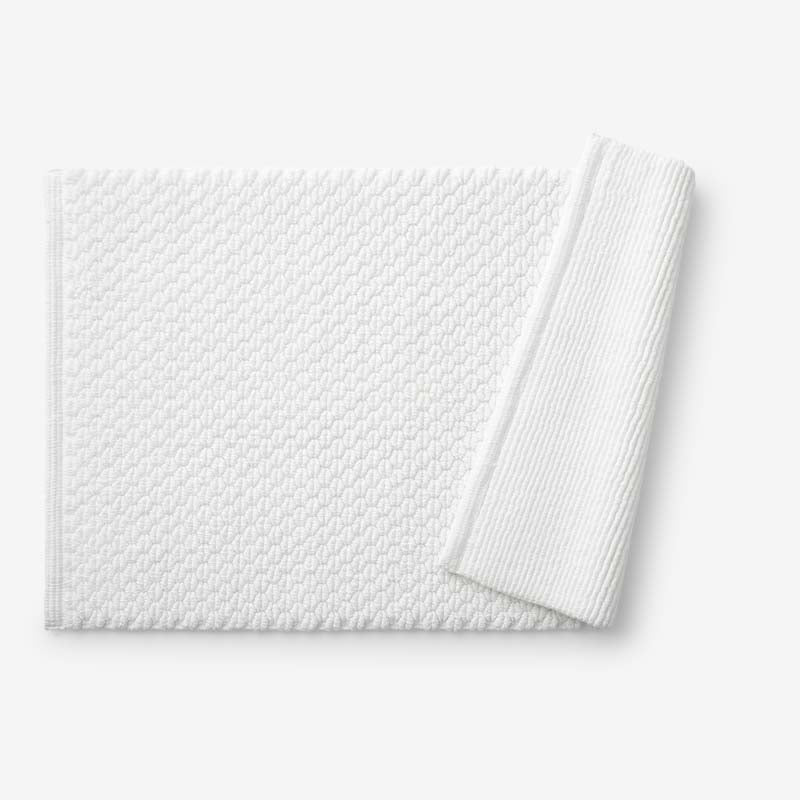 Textured Handwoven Cotton Bath Rug