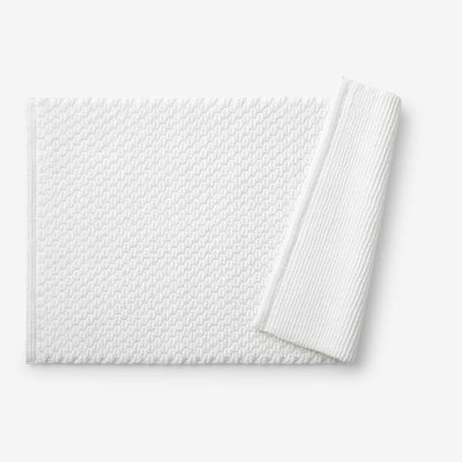 Textured Handwoven Cotton Bath Rug