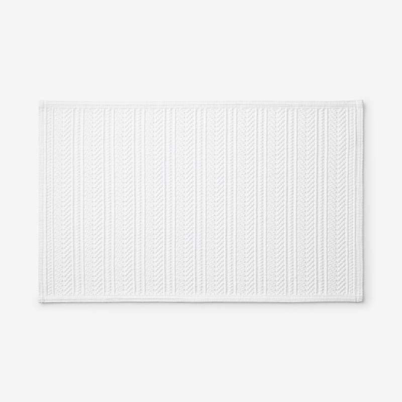 Flatwoven Textured Bath Mat