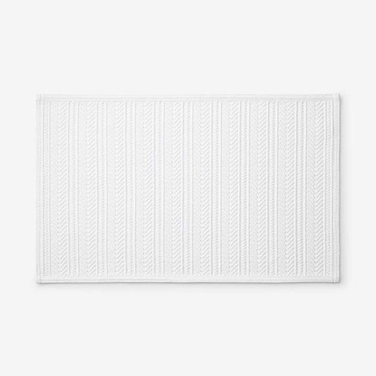 Flatwoven Textured Bath Mat