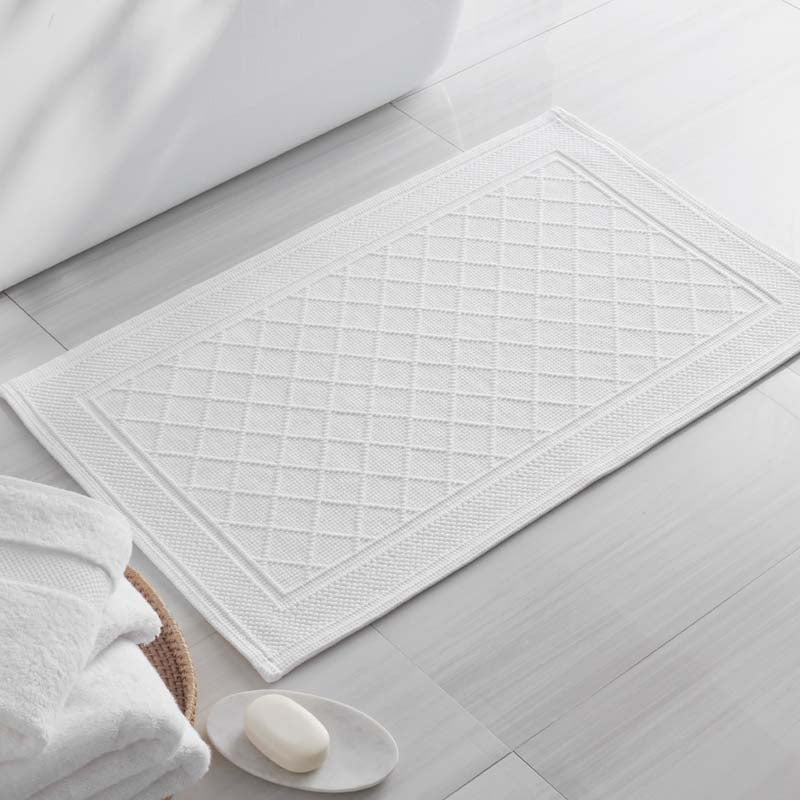 Flatwoven Textured Bath Mat