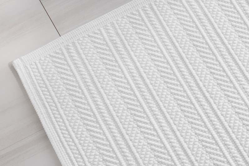 Flatwoven Textured Bath Mat