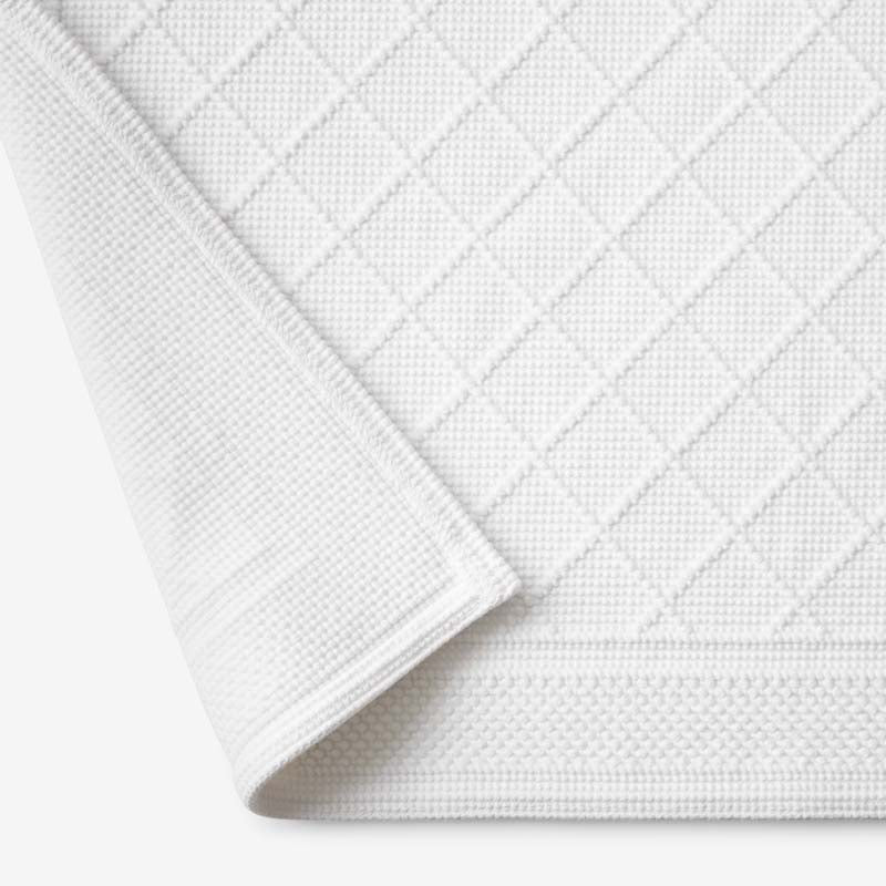 Flatwoven Textured Bath Mat