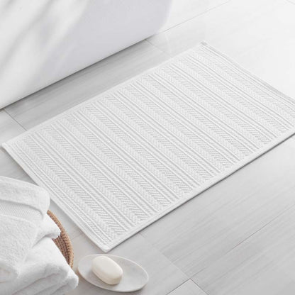 Flatwoven Textured Bath Mat