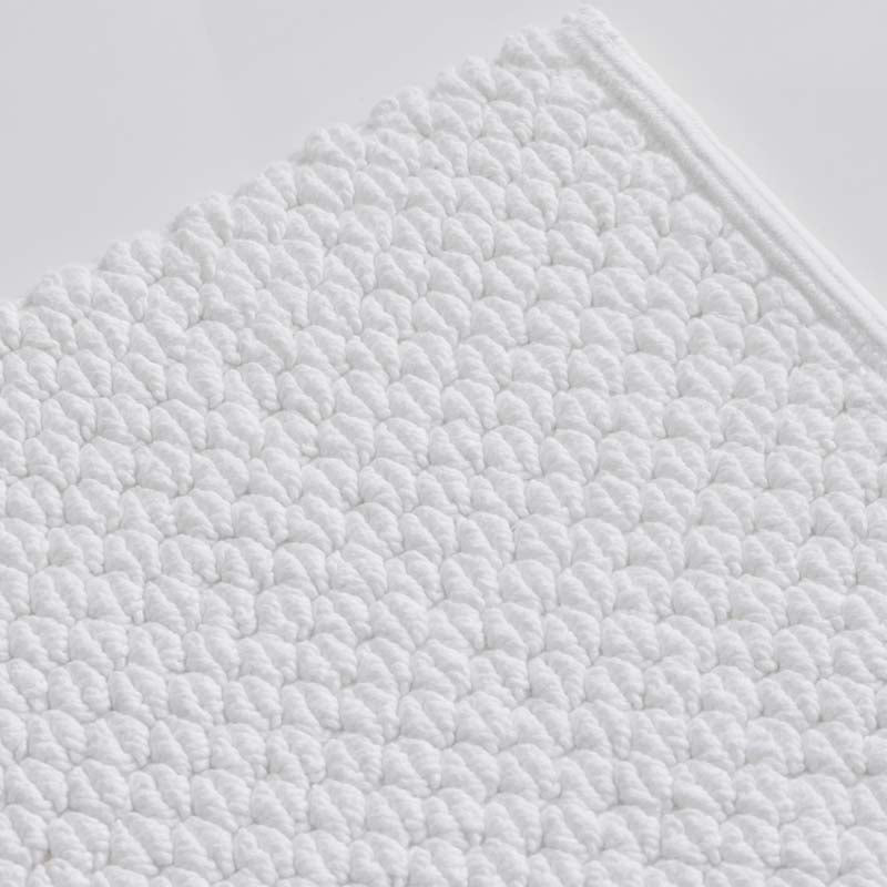 Textured Handwoven Cotton Bath Rug