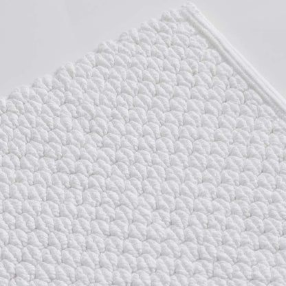 Textured Handwoven Cotton Bath Rug