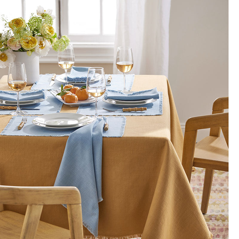 Solid Fringe Tablecloth