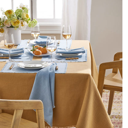 Solid Fringe Tablecloth