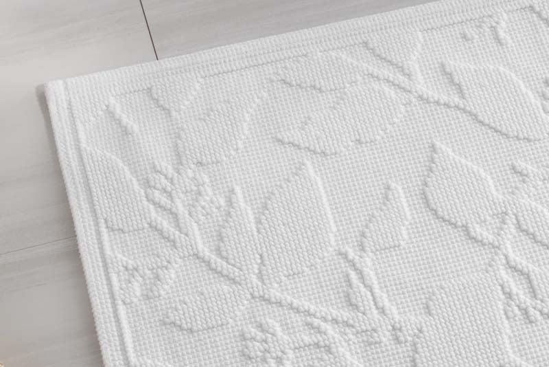 Flatwoven Textured Bath Mat