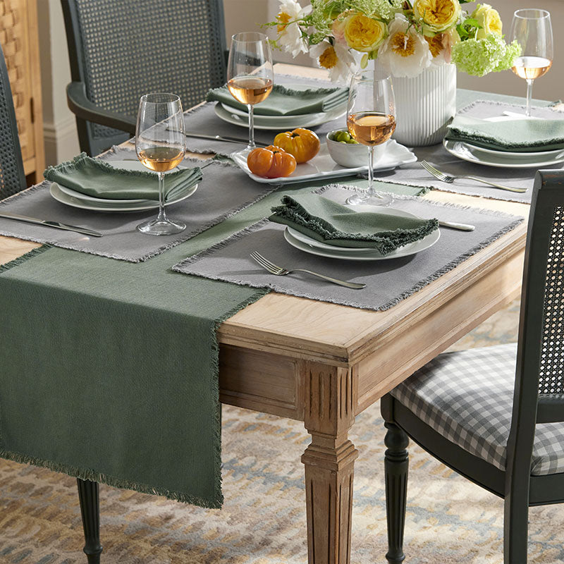Solid Fringe Table Runner