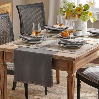 Solid Fringe Table Runner