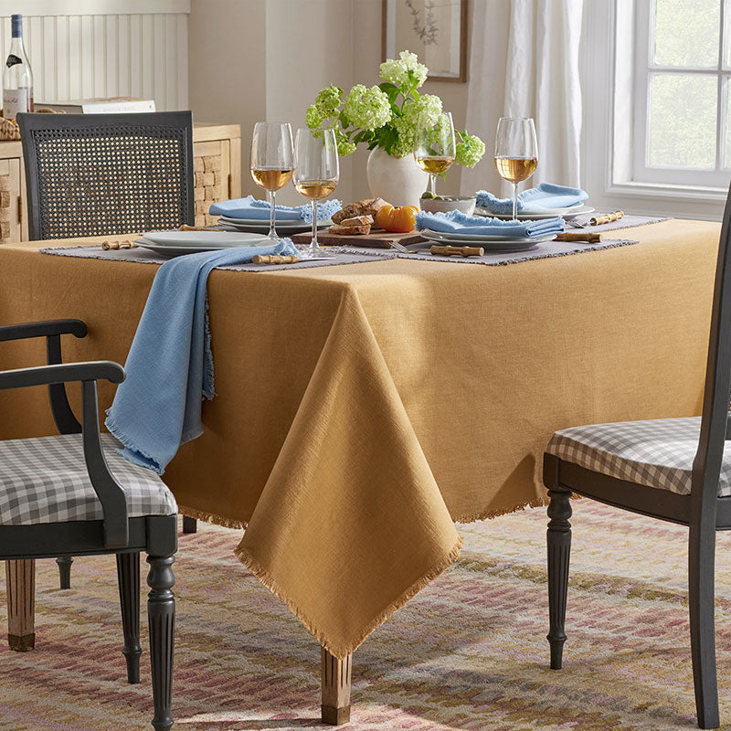 Solid Fringe Tablecloth